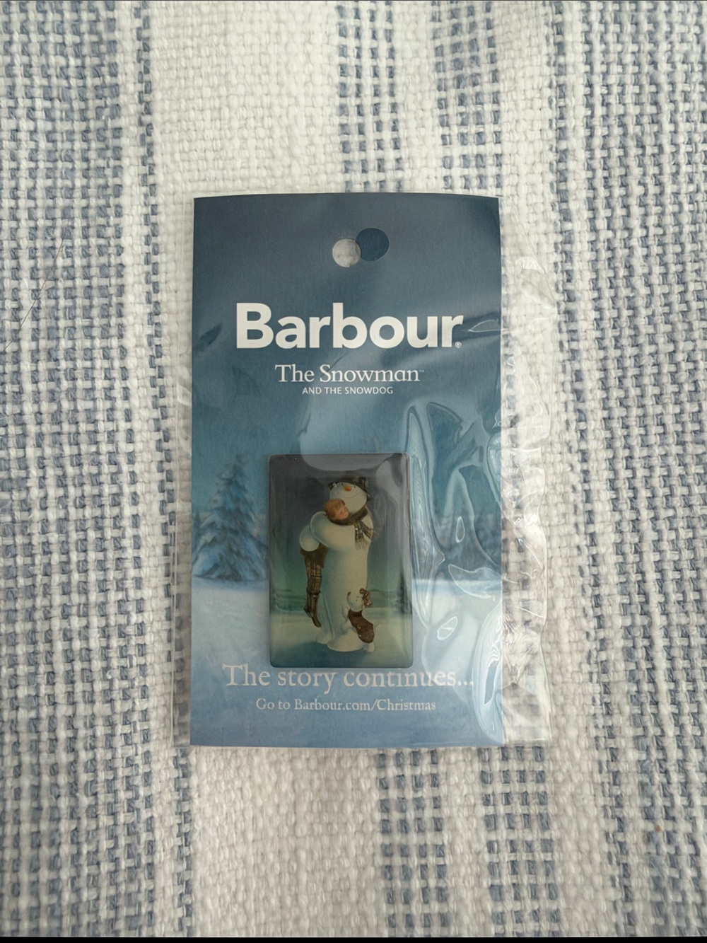 Barbour Snowman Pin
